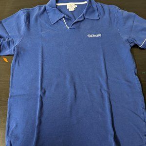 Mens vintage calvin klein polo size Medium blue